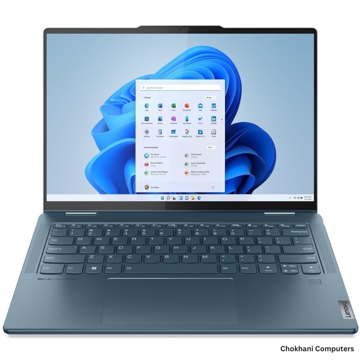 Yoga 7 Gen 8, 35.56cms - AMD R7 (Tidal Teal) - Image 1