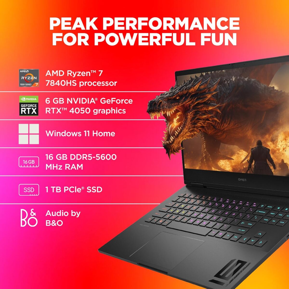 HP OMEN 40.9 cm (16.1) Gaming Laptop 16-xd0015AX - Image 4