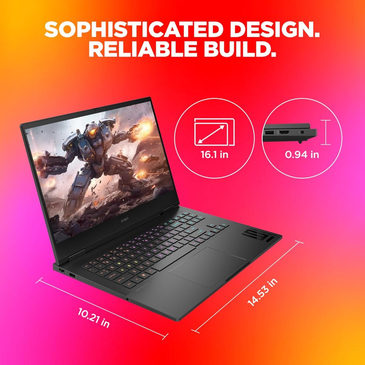 HP OMEN 40.9 cm (16.1) Gaming Laptop 16-xd0020AX, Black - Image 3