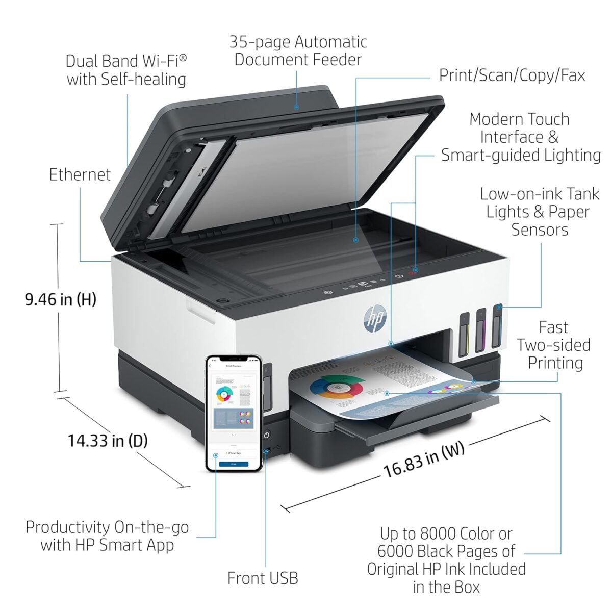 HP PRINTER SMART TANK AIO 790 - Image 2